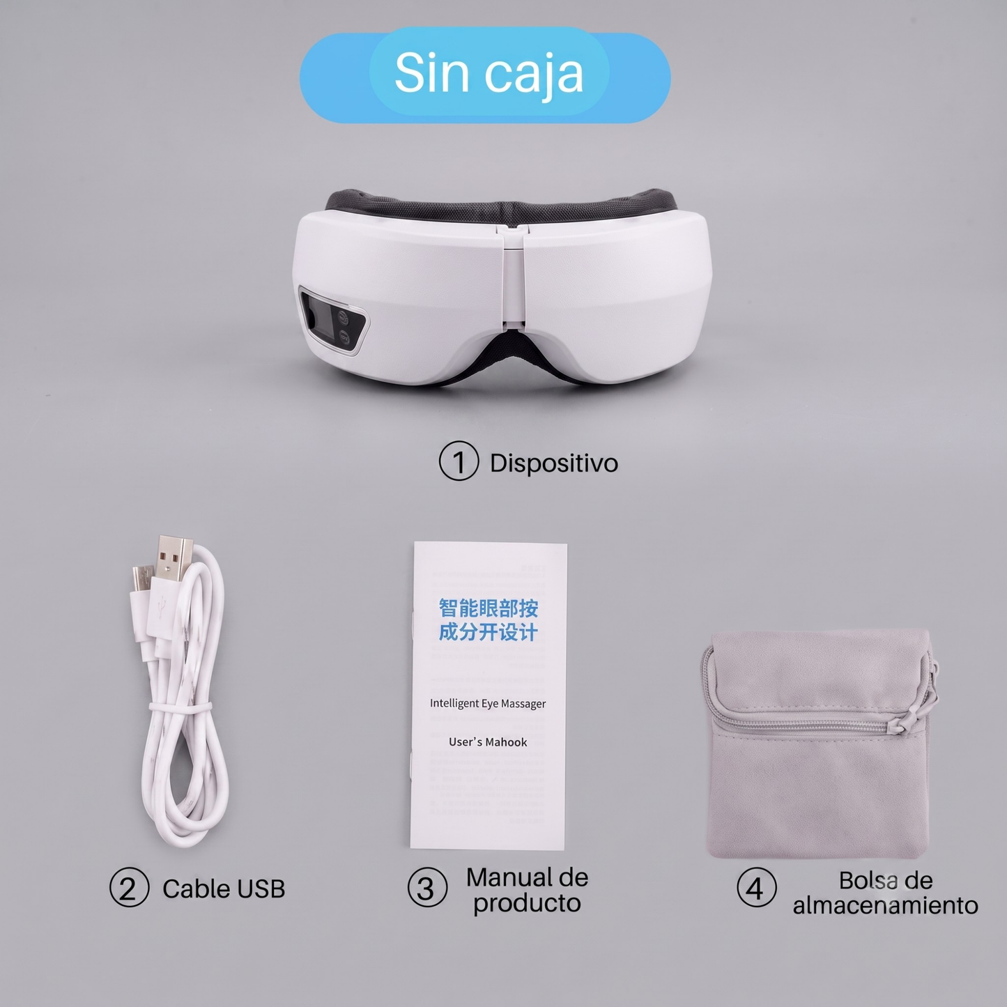 Masajeador de ojos Sireluna con caja de regalo