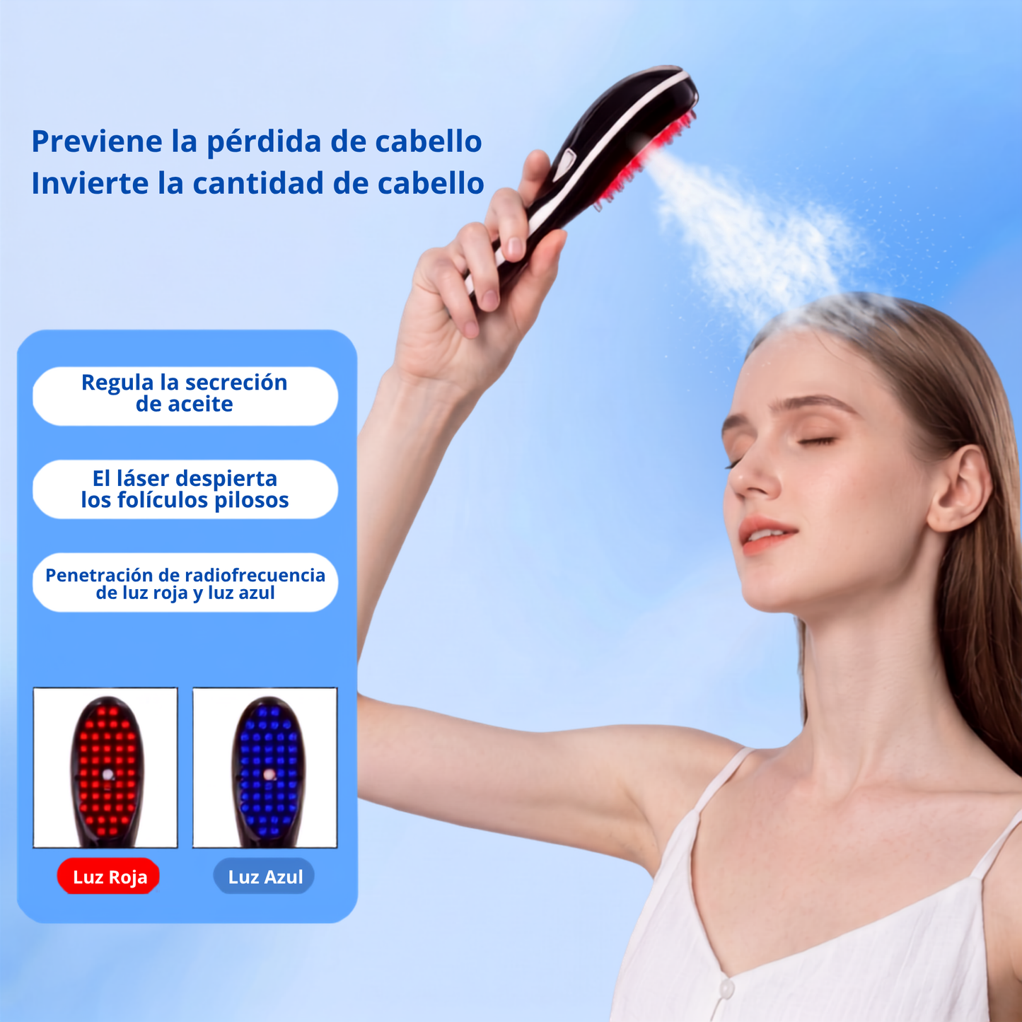Cepillo Nano Spray Sireluna - funciones