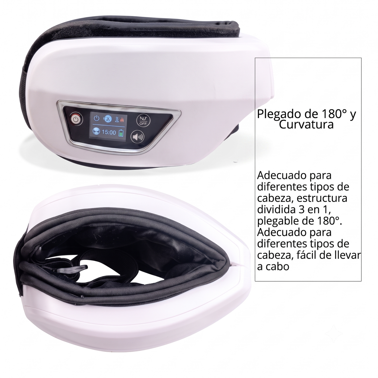 Masajeador de ojos Sireluna plegado y ajustable