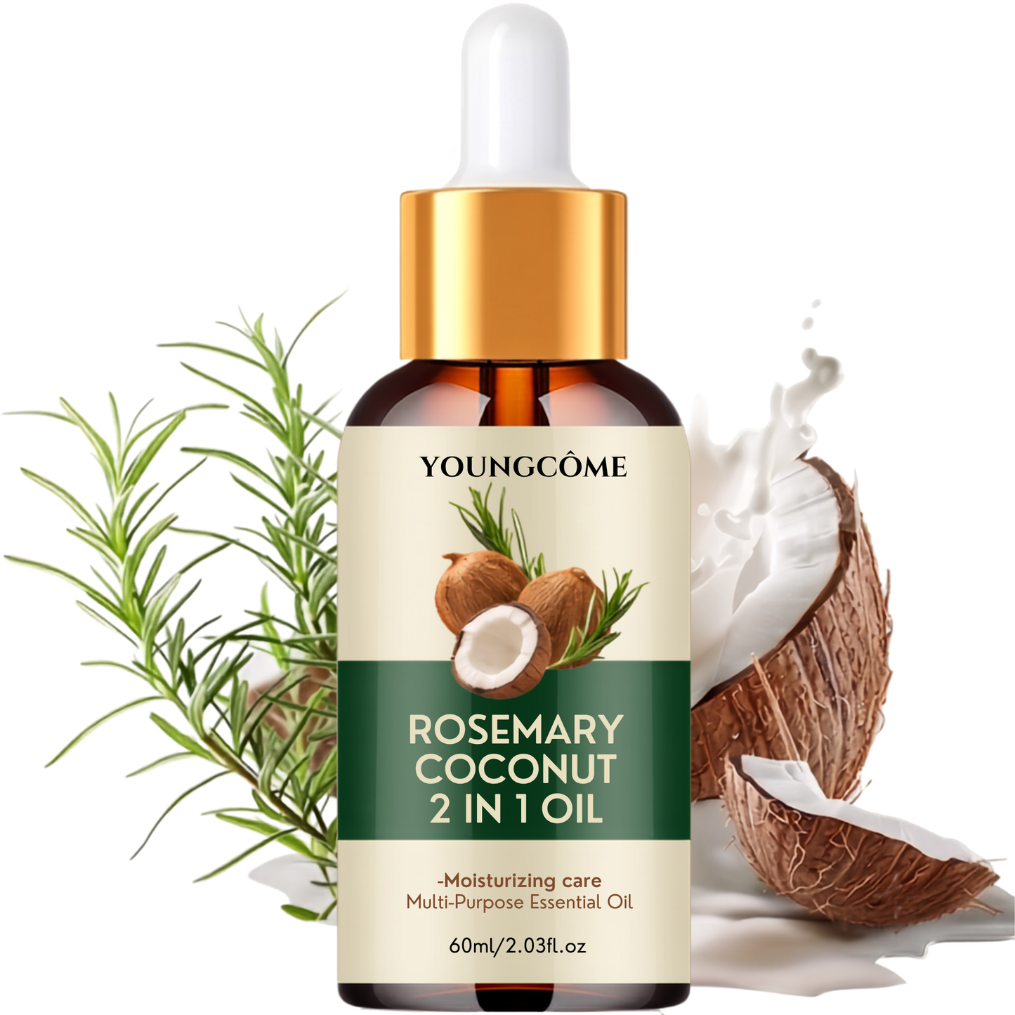 Aceite de Romero Sireluna con romero y coco natural
