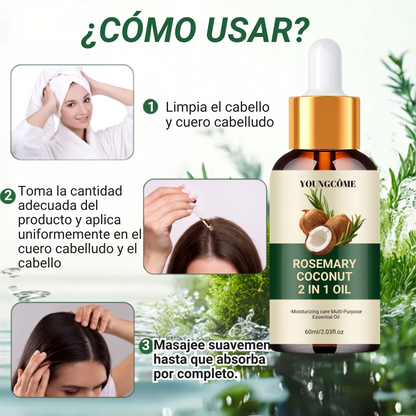 Aceite de Romero Sireluna modo de uso paso a paso